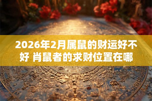 2026年2月属鼠的财运好不好 肖鼠者的求财位置在哪儿
