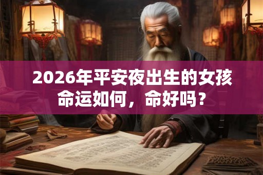 2026年平安夜出生的女孩命运如何，命好吗？