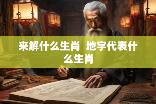 来解什么生肖  地字代表什么生肖