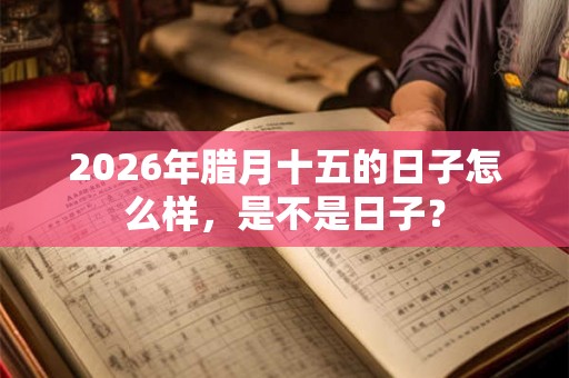 2026年腊月十五的日子怎么样,是不是日子? 2026年腊月十五的日子怎么样,是不是日子?