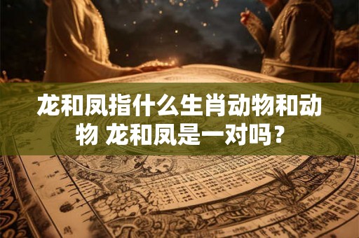龙和凤指什么生肖动物和动物 龙和凤是一对吗? 龙和凤指什么生肖动物和动物 龙和凤是一对吗?