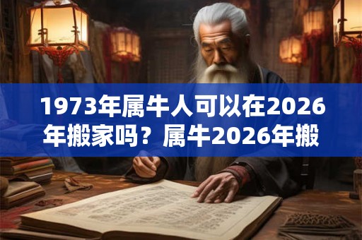 1973年属牛人可以在2026年搬家吗?属牛2026年搬家好吗? 1973年属牛人可以在2026年搬家吗?属牛2026年搬家好吗?