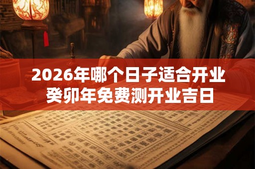 2026年哪个日子适合开业 癸卯年免费测开业吉日 2026年哪个日子适合开业 癸卯年免费测开业吉日