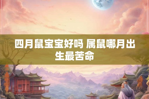 四月鼠宝宝好吗 属鼠哪月出生最苦命