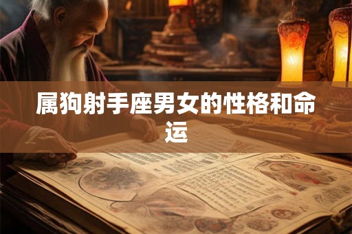 属狗射手座男女的性格和命运