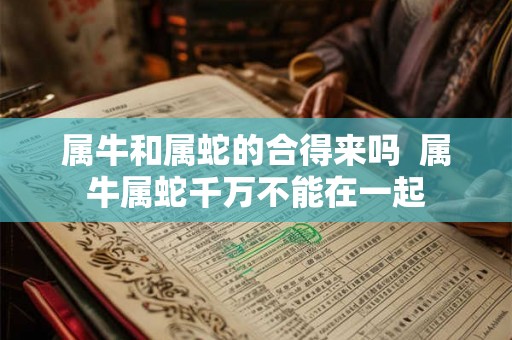 属牛和属蛇的合得来吗  属牛属蛇千万不能在一起
