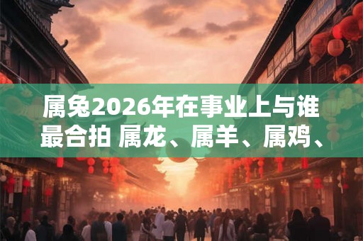 属兔2026年在事业上与谁最合拍 属龙、属羊、属鸡、属猪