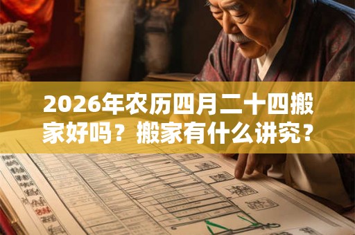 2026年农历四月二十四搬家好吗？搬家有什么讲究？