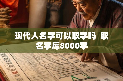 现代人名字可以取字吗 取名字库8000字 现代人名字可以取字吗 取名字库8000字