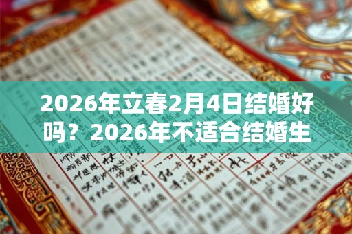 2026年立春2月4日结婚好吗？2026年不适合结婚生肖一览？