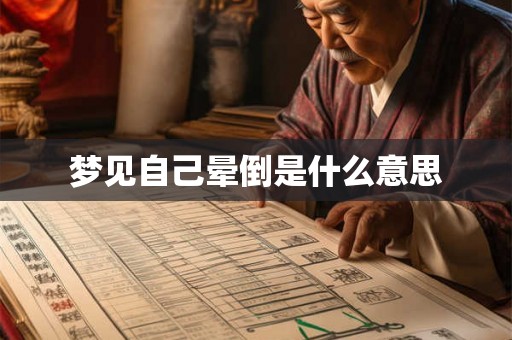 梦见自己晕倒是什么意思 梦见自己晕倒是什么意思
