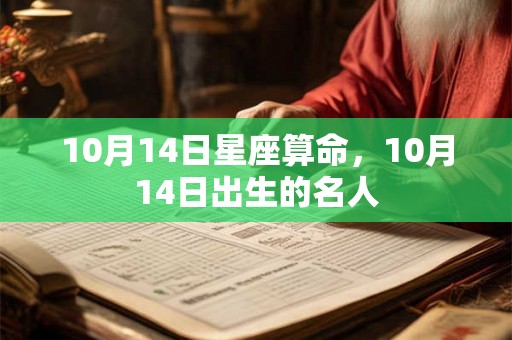 10月14日星座算命,10月14日出生的名人 10月14日星座算命,10月14日出生的名人
