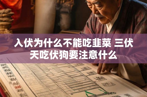 入伏为什么不能吃韭菜 三伏天吃伏狗要注意什么