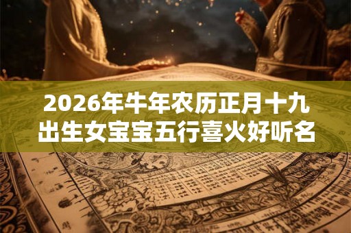 2026年牛年农历正月十九出生女宝宝五行喜火好听名字推荐