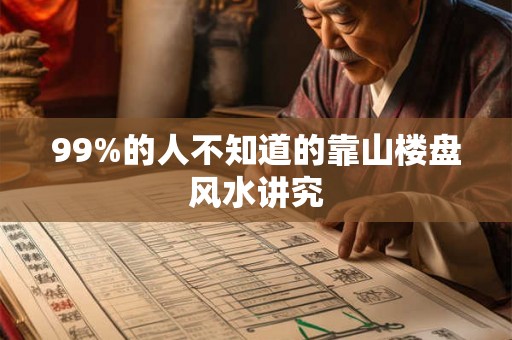 99%的人不知道的靠山楼盘风水讲究