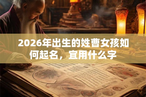 2026年出生的姓曹女孩如何起名，宜用什么字