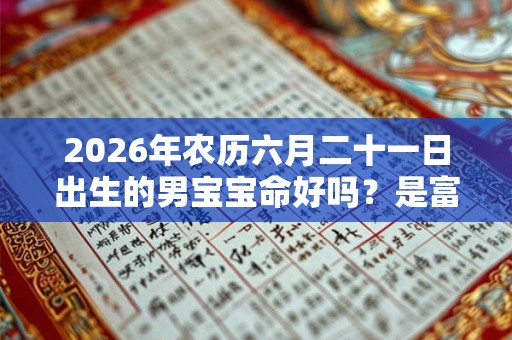 2026年农历六月二十一日出生的男宝宝命好吗?是富贵命吗? 2026年农历六月二十一日出生的男宝宝命好吗?是富贵命吗?