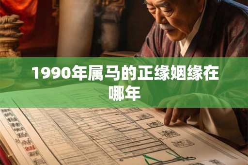 1990年属马的正缘姻缘在哪年 1990年属马的正缘姻缘在哪年