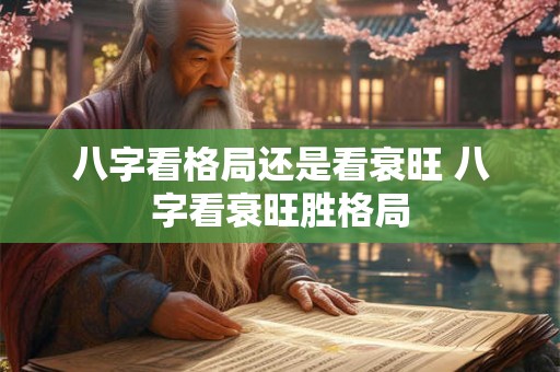 八字看格局还是看衰旺 八字看衰旺胜格局 八字看格局还是看衰旺 八字看衰旺胜格局