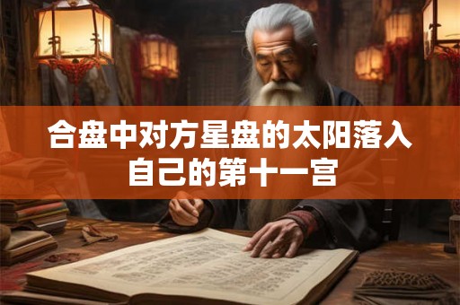 合盘中对方星盘的太阳落入自己的第十一宫