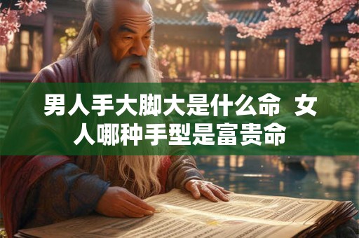 男人手大脚大是什么命 女人哪种手型是富贵命 男人手大脚大是什么命 女人哪种手型是富贵命