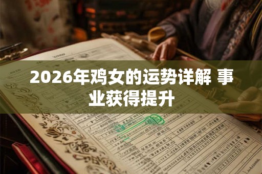 2026年鸡女的运势详解 事业获得提升 2026年鸡女的运势详解 事业获得提升