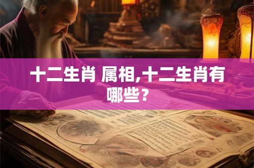十二生肖 属相,十二生肖有哪些? 十二生肖 属相,十二生肖有哪些?