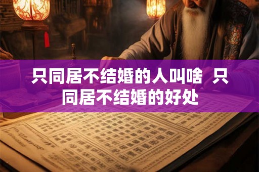 只同居不结婚的人叫啥 只同居不结婚的好处 只同居不结婚的人叫啥 只同居不结婚的好处