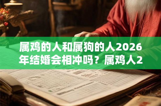 属鸡的人和属狗的人2026年结婚会相冲吗？属鸡人2026年运势好吗？
