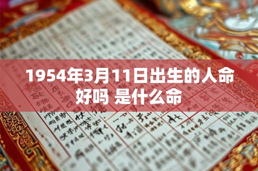 1954年3月11日出生的人命好吗 是什么命 1954年3月11日出生的人命好吗 是什么命