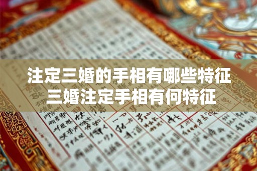 注定三婚的手相有哪些特征 三婚注定手相有何特征