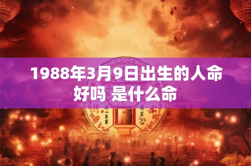 1988年3月9日出生的人命好吗 是什么命