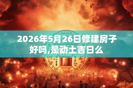 2026年5月26日修建房子好吗,是动土吉日么 2026年5月26日修建房子好吗,是动土吉日么