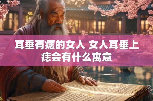耳垂有痣的女人 女人耳垂上痣会有什么寓意