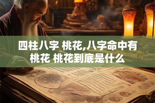 四柱八字 桃花,八字命中有桃花 桃花到底是什么