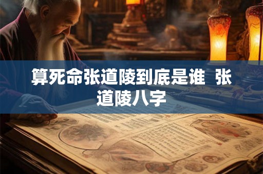 算死命张道陵到底是谁  张道陵八字