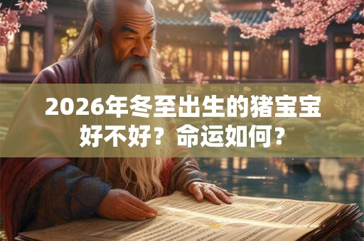2026年冬至出生的猪宝宝好不好？命运如何？