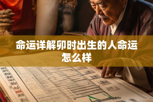 命运详解卯时出生的人命运怎么样