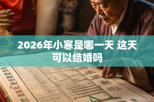 2026年小寒是哪一天 这天可以结婚吗