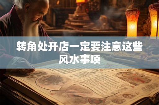 转角处开店一定要注意这些风水事项