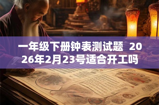 一年级下册钟表测试题  2026年2月23号适合开工吗
