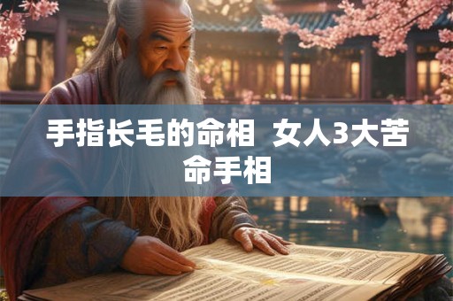 手指长毛的命相  女人3大苦命手相