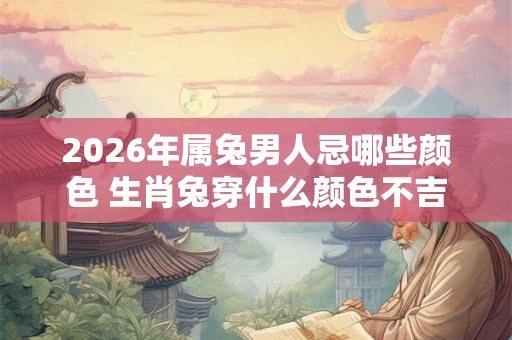 2026年属兔男人忌哪些颜色 生肖兔穿什么颜色不吉利