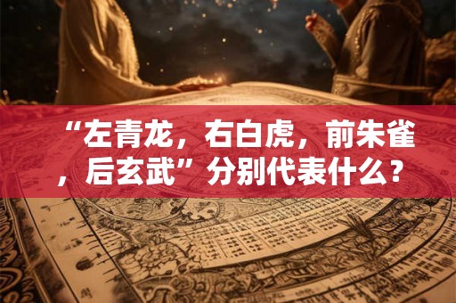 “左青龙,右白虎,前朱雀,后玄武”分别代表什么? “左青龙,右白虎,前朱雀,后玄武”分别代表什么?