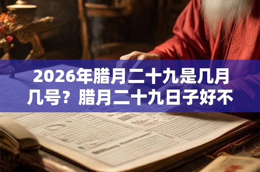 2026年腊月二十九是几月几号？腊月二十九日子好不好？