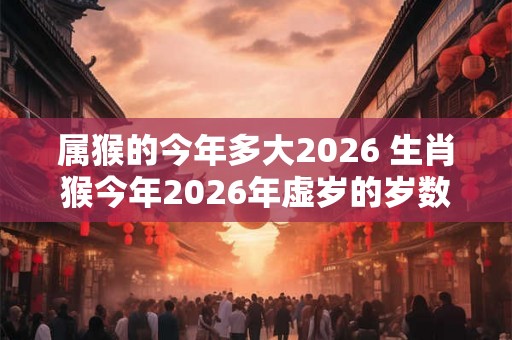 属猴的今年多大2026 生肖猴今年2026年虚岁的岁数 属猴的今年多大2026 生肖猴今年2026年虚岁的岁数