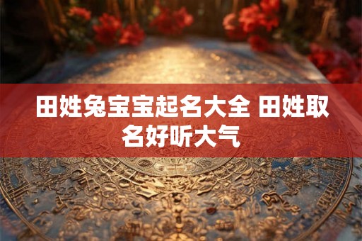 田姓兔宝宝起名大全 田姓取名好听大气 田姓兔宝宝起名大全 田姓取名好听大气