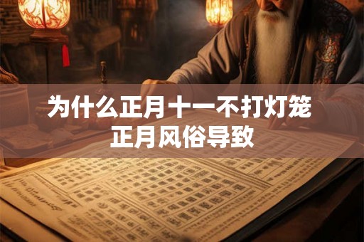 为什么正月十一不打灯笼 正月风俗导致