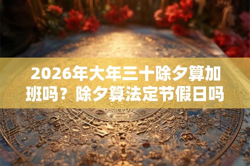2026年大年三十除夕算加班吗？除夕算法定节假日吗？