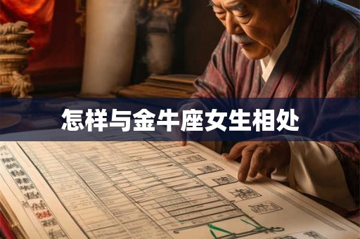 怎样与金牛座女生相处